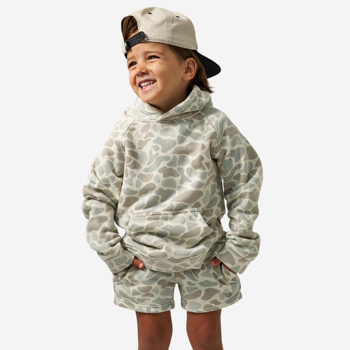 Youth Vintage Washed Hoodie - Classic Deer Camo