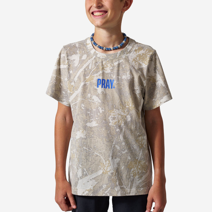 Youth Vintage Washed Tee - PRAY - Drifter Camo