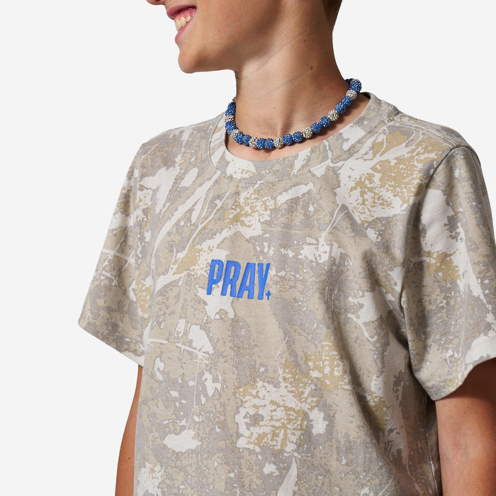 Youth Vintage Washed Tee - PRAY - Drifter Camo