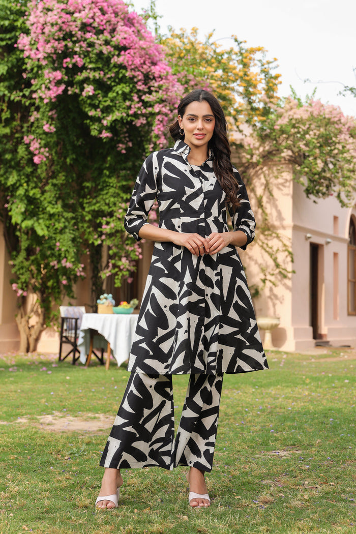 Zebra Zest Cotton Three Piece Co-ord Set