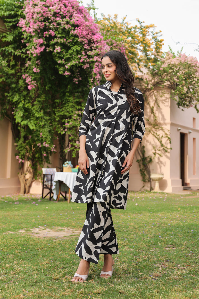 Zebra Zest Cotton Three Piece Co-ord Set