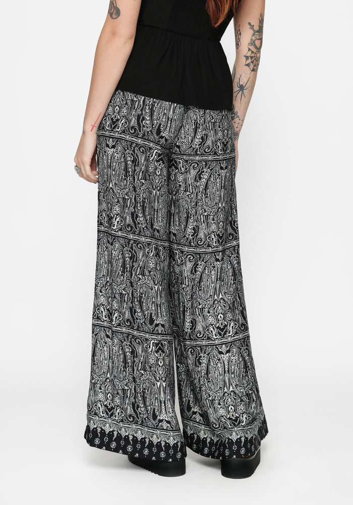 Zelira Paisley Print Palazzo Pant
